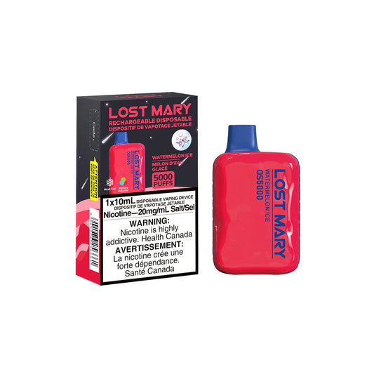 LOST MARY OS5000 DISPOSABLE - WATERMELON ICE | Buy Online | Best Vaping Experience | Long-Lasting Flavor & Performance