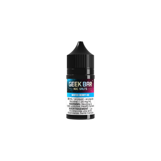 Geek Bar Nic Salts e-liquid bottle on a white background