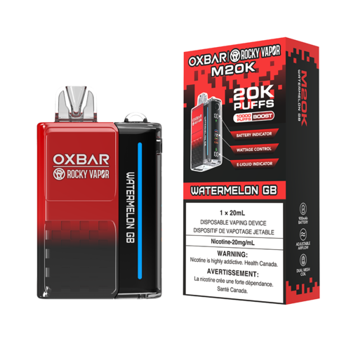 OXBAR M20K DISPOSABLE VAPE - WATERMELON GB, 20000 PUFFS