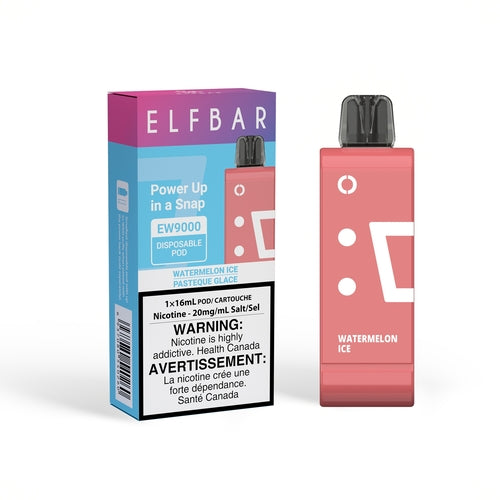 ELF BAR EW9000 Pods - Watermelon Ice, 9000 Puffs | Buy Online | Best Vaping Experience | Long-Lasting Flavor & Performance