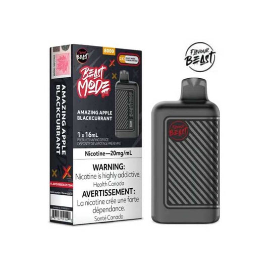 FLAVOUR BEAST BEAST MODE 8000 AMAZING APPLE BLACKCURRANT | Buy Online | Best Vaping Experience | Long-Lasting Flavor & Performance