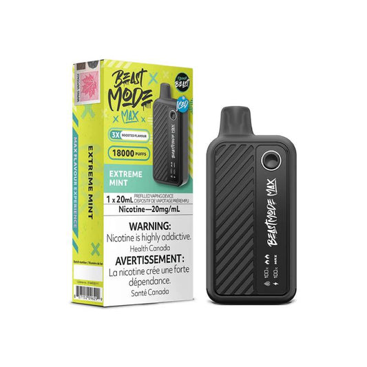 FLAVOUR BEAST - BEAST MODE MAX 18K DISPOSABLE: EXTREME MINT, 20ML | Buy Online | Best Vaping Experience | Long-Lasting Flavor & Performance