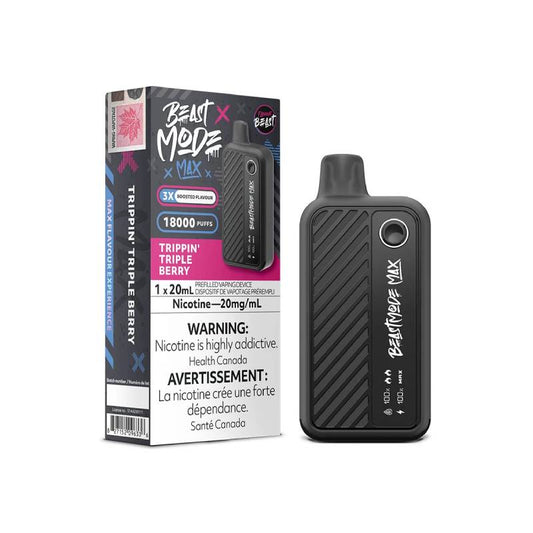 FLAVOUR BEAST - BEAST MODE MAX 18K DISPOSABLE: TRIPPIN' TRIPLE BERRY, 20ML | Buy Online | Best Vaping Experience | Long-Lasting Flavor & Performance