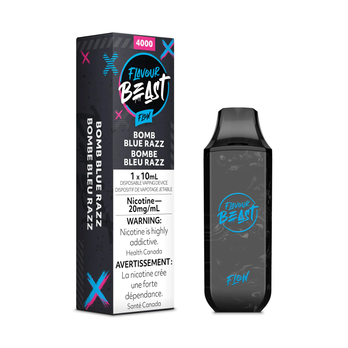 FLAVOUR BEAST FLOW 4000 -BOMB BLUE RAZZ | Buy Online | Best Vaping Experience | Long-Lasting Flavor & Performance