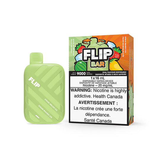 FLIP BAR STRAW MELON ICE & STRAW MANGO ICE DISPOSABLE VAPE | Buy Online | Best Vaping Experience | Long-Lasting Flavor & Performance