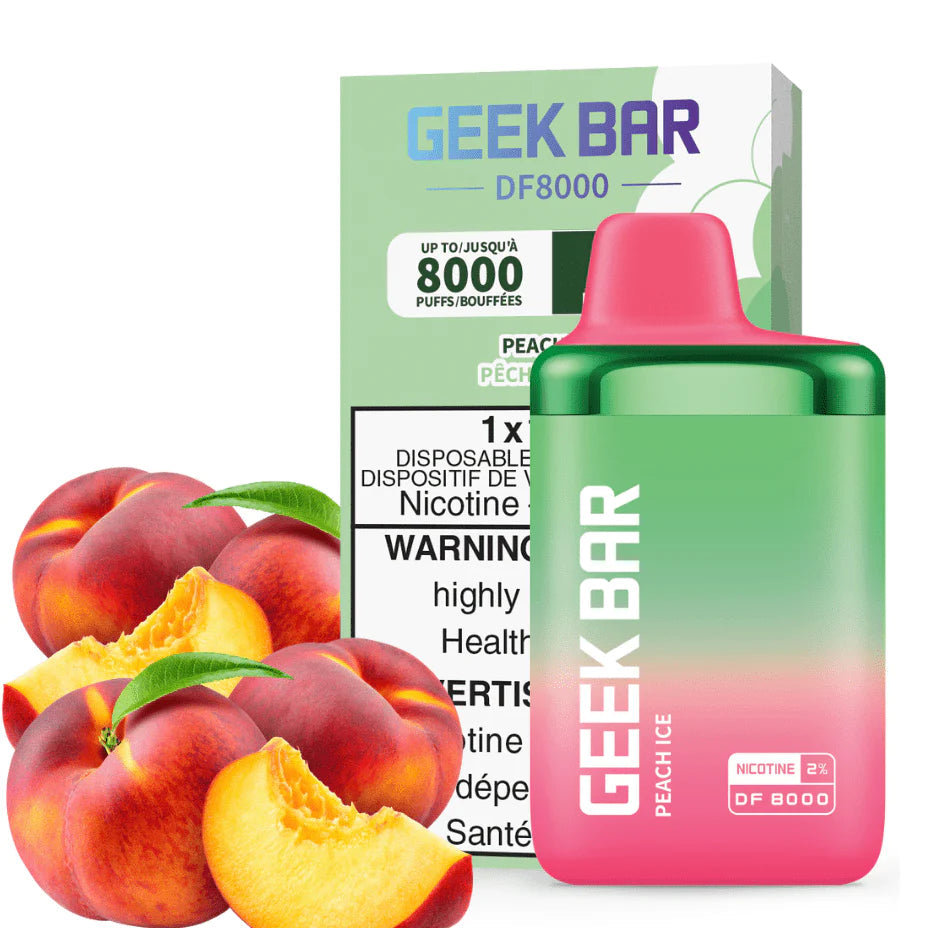 GEEK BAR DF8000 DISPOSABLE - PEACH ICE | Buy Online | Best Vaping Experience | Long-Lasting Flavor & Performance