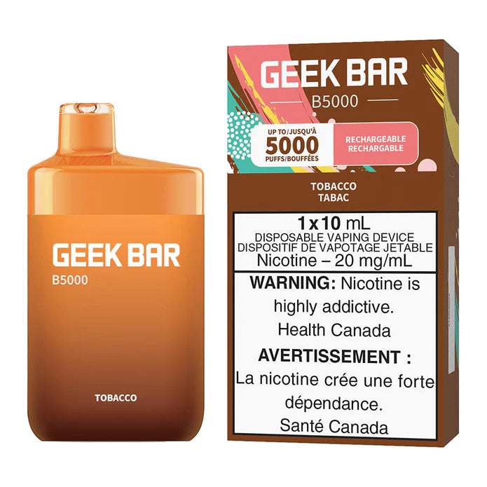 GEEK BAR B5000 DISPOSABLE - TOBACCO