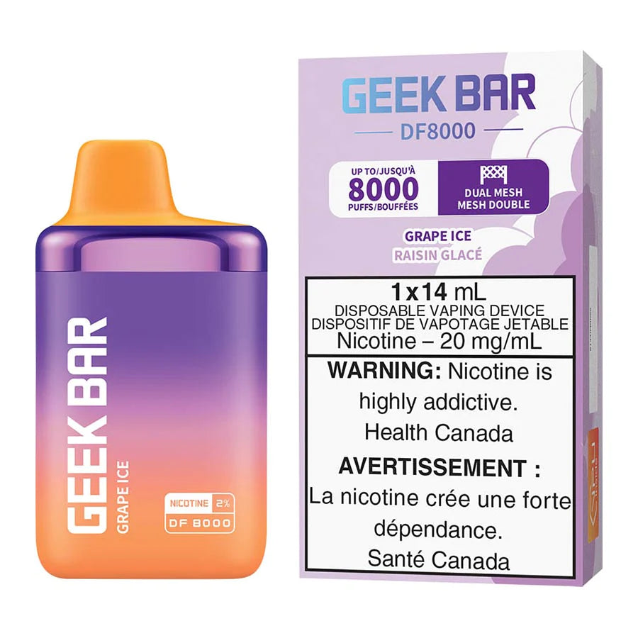 GEEK BAR DF8000 DISPOSABLE - GRAPE ICE