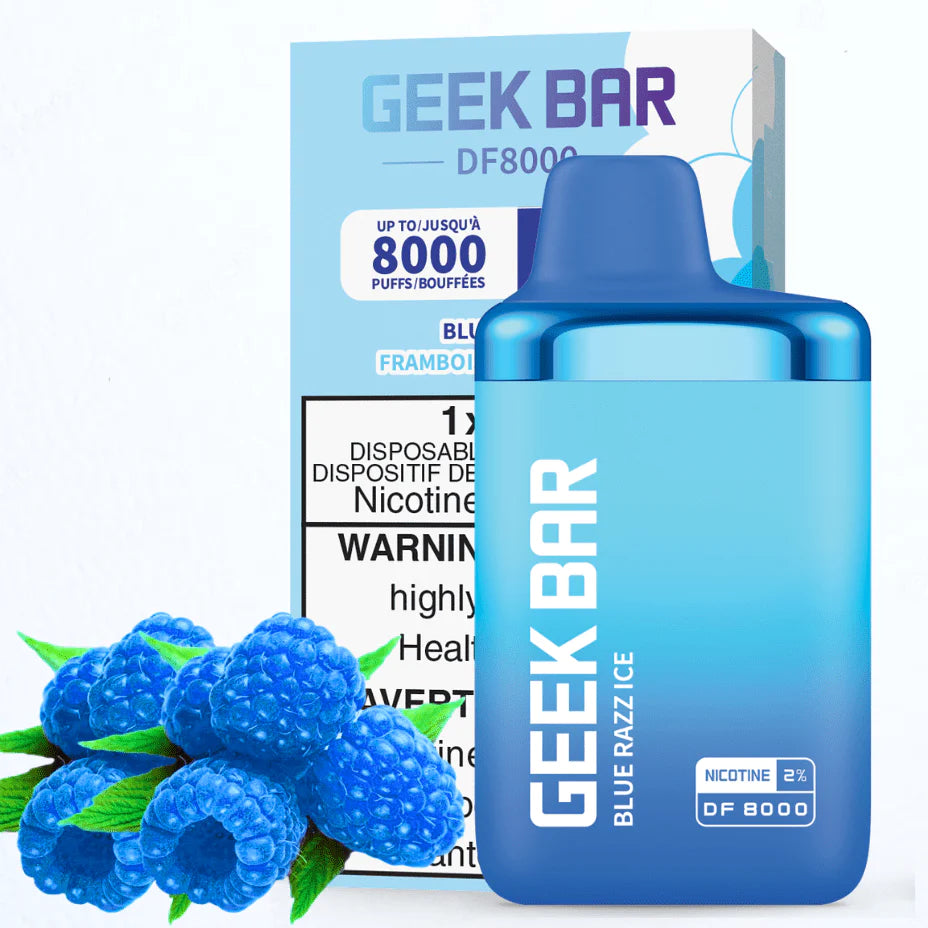 GEEK BAR DF8000 DISPOSABLE - BLUE RAZZ ICE | Buy Online | Best Vaping Experience | Long-Lasting Flavor & Performance