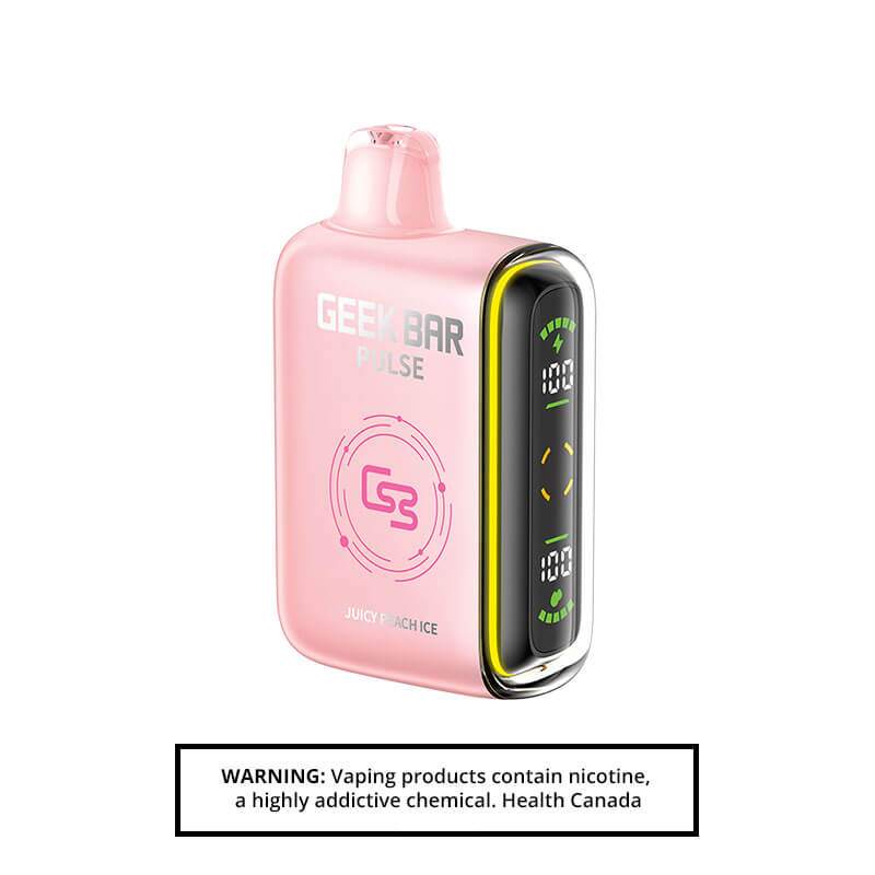 GEEK BAR PULSE 9000 PUFFS JUICY PEACH ICE DISPOSABLE VAPE