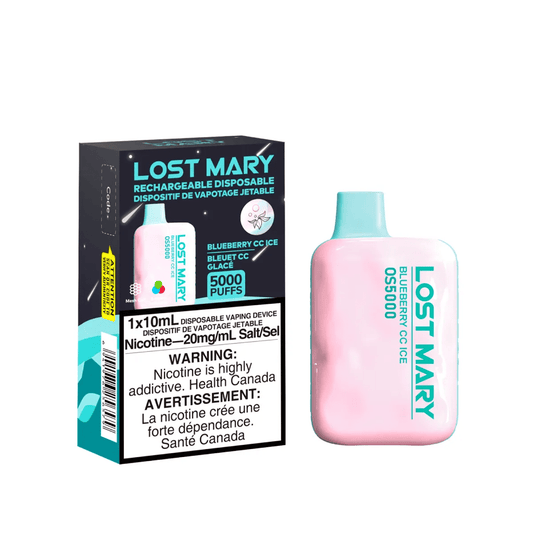 LOST MARY OS5000 DISPOSABLE - BLUEBERRY CC ICE | Buy Online | Best Vaping Experience | Long-Lasting Flavor & Performance