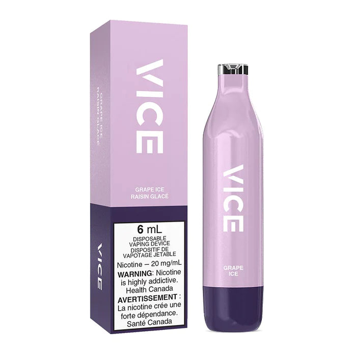 VICE 2500 DISPOSABLE - GRAPE ICE | Buy Online | Best Vaping Experience | Long-Lasting Flavor & Performance