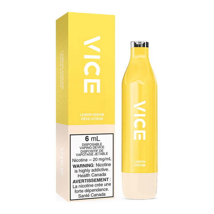 VICE 2500 DISPOSABLE - LEMON DREAM | Buy Online | Best Vaping Experience | Long-Lasting Flavor & Performance