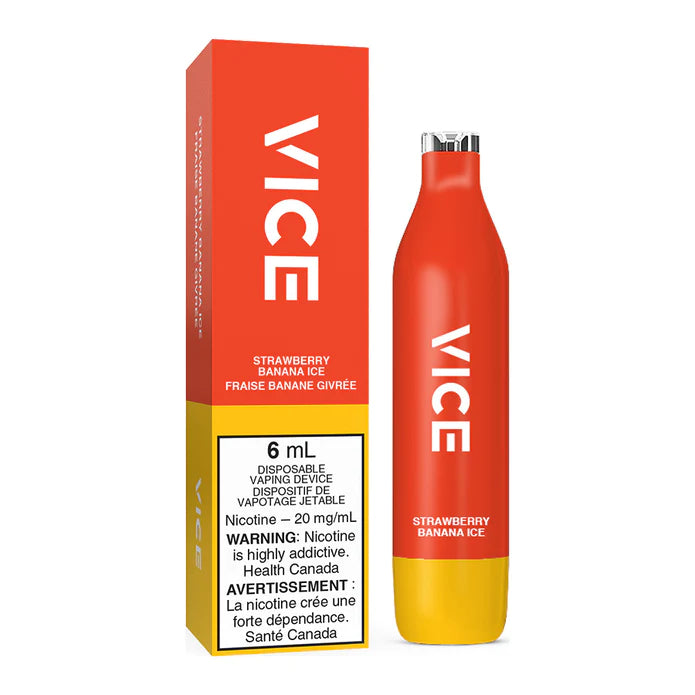 VICE 2500 DISPOSABLE - STRAWBERRY BANANA ICE | Buy Online | Best Vaping Experience | Long-Lasting Flavor & Performance