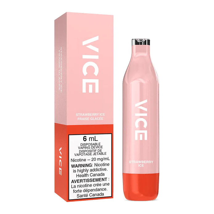 VICE 2500 DISPOSABLE - STRAWBERRY ICE | Buy Online | Best Vaping Experience | Long-Lasting Flavor & Performance