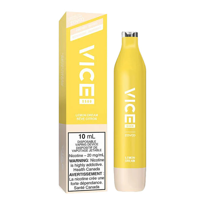 VICE 5500 DISPOSABLE - LEMON DREAM | Buy Online | Best Vaping Experience | Long-Lasting Flavor & Performance