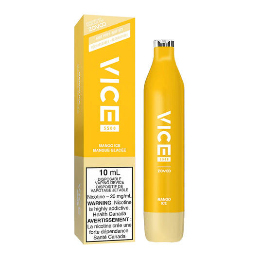VICE 5500 DISPOSABLE - MANGO ICE | Buy Online | Best Vaping Experience | Long-Lasting Flavor & Performance