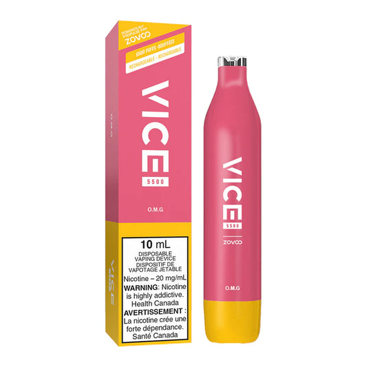 VICE 5500 DISPOSABLE - O.M.G | Buy Online | Best Vaping Experience | Long-Lasting Flavor & Performance