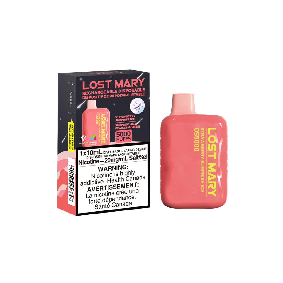 LOST MARY OS5000 DISPOSABLE - STRAWBERRY SURPRISE ICE